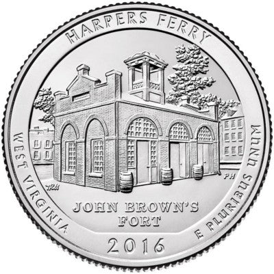 Estados Unidos de América. 2016(S). Quarter Dollar (SC) Harpers Ferry
