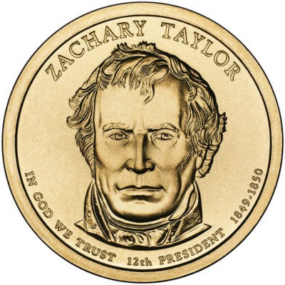 (453) Estados Unidos de América. 2009(P). 1 Dollar (SC) Zachary Taylor