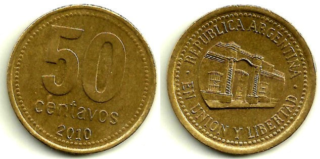 (111.1) Argentina. 2010. 50 Centavos (MBC)