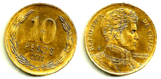 (228.2) Chile. 2000. 10 Pesos (MBC)
