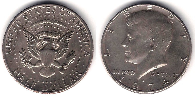 (202b) Estados Unidos de América. 1974(D). Half Dollar (MBC)