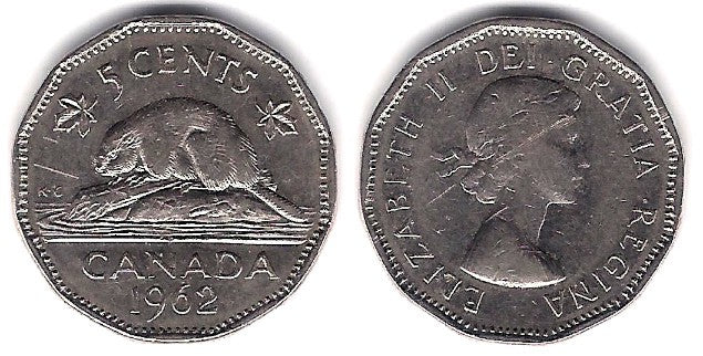 (50a) Canadá. 1962. 5 Cents (MBC)