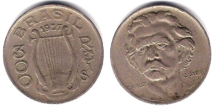 (538) Brasil. 1938. 300 Reis (MBC)