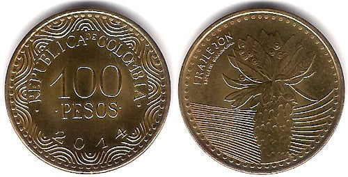 Colombia. 2014. 100 Pesos (EBC)