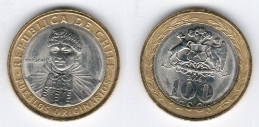 (236) Chile. 2006. 100 Pesos (EBC)