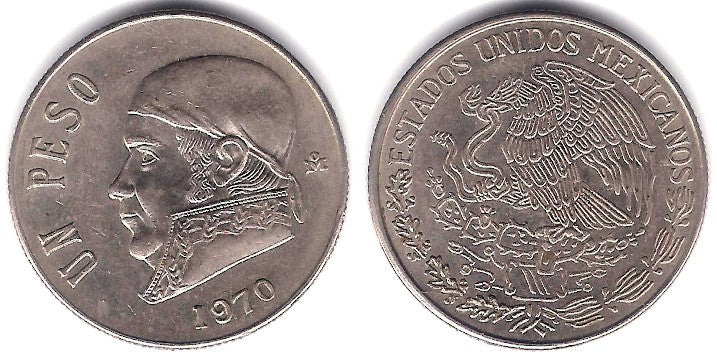 (460) Estados Unidos Mexicanos. 1970. 1 Peso (MBC)