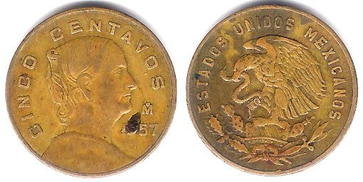 (426) Estados Unidos Mexicanos. 1957. 5 Centavos (MBC-)