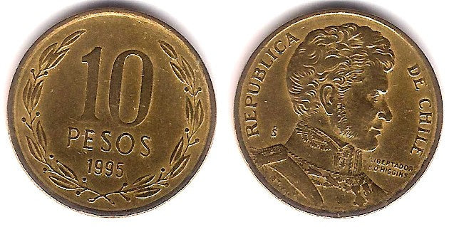 (228.2) Chile. 1995. 10 Pesos (MBC)