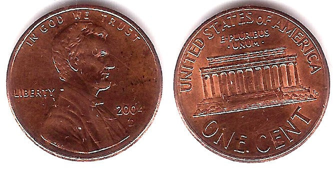 (201b) Estados Unidos de América. 2004(D). 1 Cent (MBC)