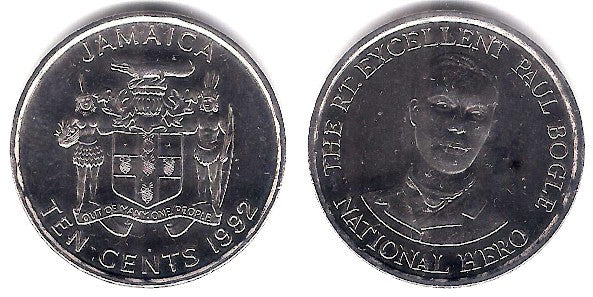 (146.1) Jamaica. 1992. 10 Cents (EBC+)