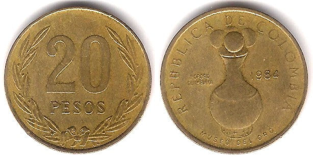 (271) Colombia. 1984. 20 Pesos (MBC)