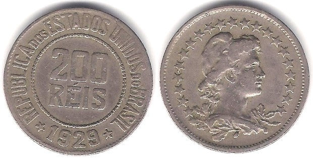 (519) Brasil. 1929. 200 Reis (MBC)