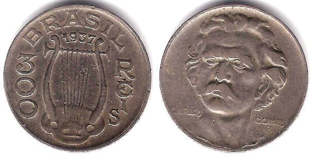 (538) Brasil. 1937. 300 Reis (MBC)