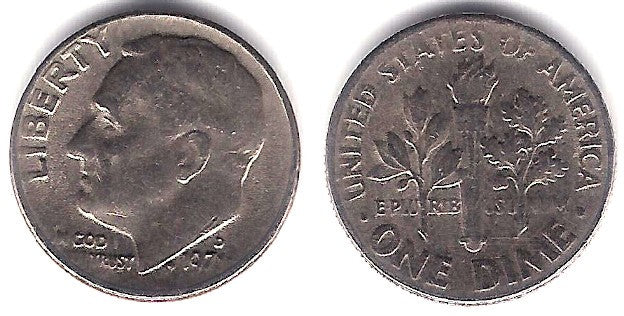 (195a) Estados Unidos de América. 1971(D). 1 Dime (MBC)