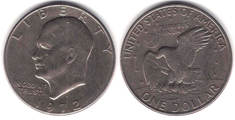 (203) Estados Unidos de América. 1972(D). 1 Dollar (MBC-)