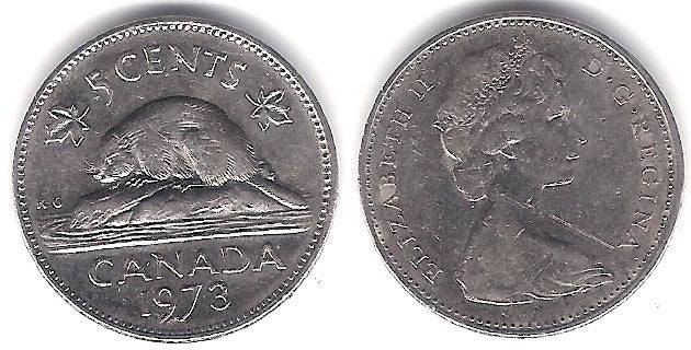 (60.1) Canadá. 1973. 5 Cents (MBC+)