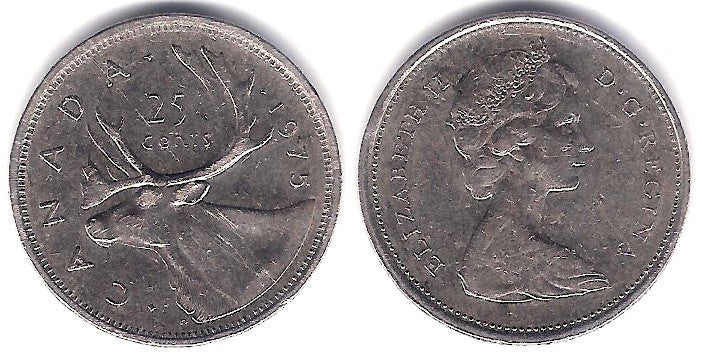 (62b) Canadá. 1975. 25 Cents (MBC)