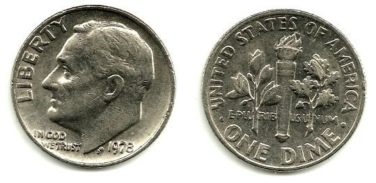 (195a) Estados Unidos de América. 1978. 1 Dime (SC)
