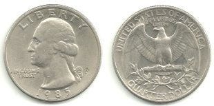 (A164a) Estados Unidos de América. 1985(P). Quarter Dollar (MBC)