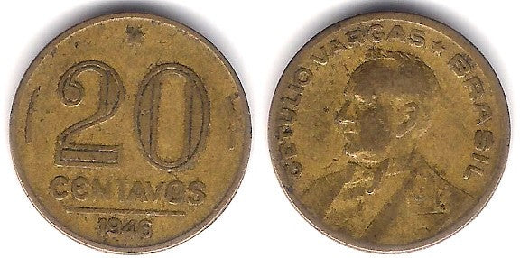 (556a) Brasil. 1946. 20 Centavos (BC)