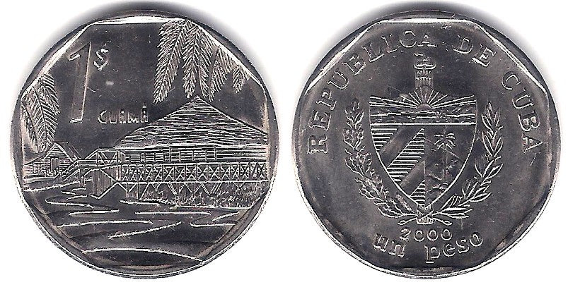 (579.2) Cuba. 2000. 1 Peso (EBC)