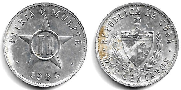 (104.2) Cuba. 1984. 2 Centavos (MBC)