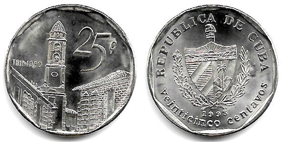 (577.2) Cuba. 1998. 25 Centavos (SC)
