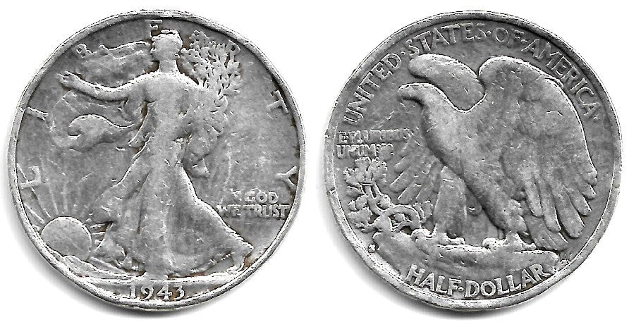 (142) Estados Unidos de América. 1943. Half Dollar (BC/BC-) (Plata)