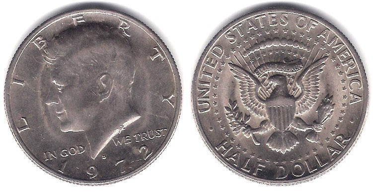 (202b) Estados Unidos de América. 1972(D). Half Dollar (EBC)
