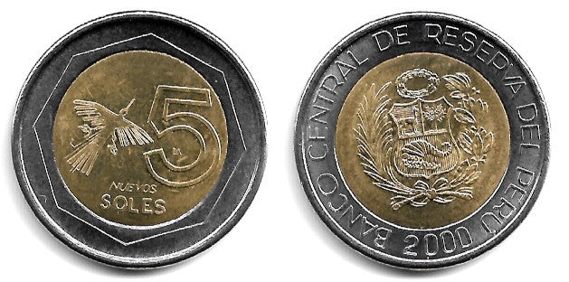 (316) Perú. 2000. 5 Soles (EBC)