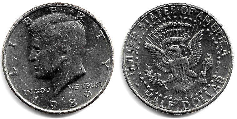 (A202b) Estados Unidos de América. 1989. Half Dollar (MBC-)