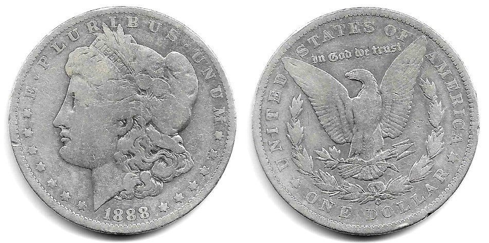 (110) Estados Unidos de América. 1888(O). 1 Dollar (BC) (Plata)