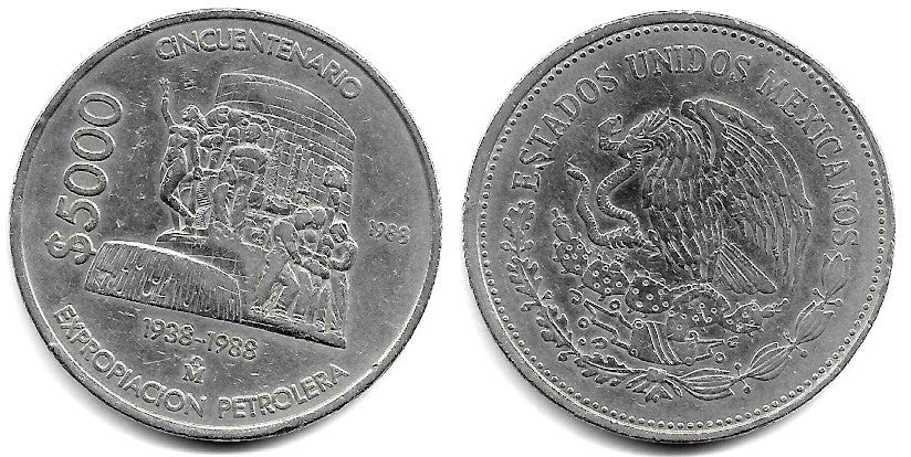 (531) Estados Unidos Mexicanos. 1988. 500 Pesos (MBC-)