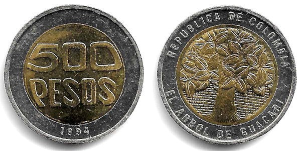 (286) Colombia. 1994. 500 Pesos (SC)