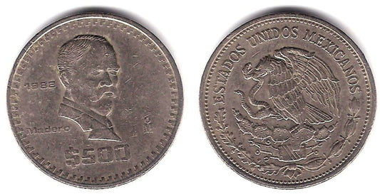 (529) Estados Unidos Mexicanos. 1988. 500 Pesos (MBC-)