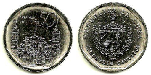 (578.2) Cuba. 2007. 50 Centavos (EBC)