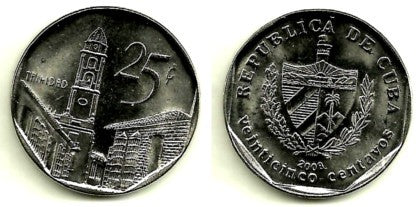 (577.2) Cuba. 2008. 25 Centavos (SC)