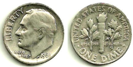 (195a) Estados Unidos de América. 1968. 1 Dime (MBC)