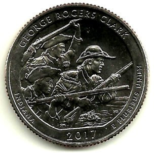 Estados Unidos de América. 2017(S). Quarter Dollar (SC) George Rogers Clark