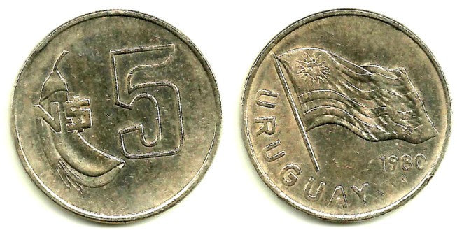 (75) Uruguay. 1980. 5 Pesos (MBC)