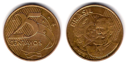 (650) Brasil. 1998. 25 Centavos (MBC)