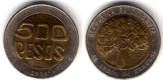 (286) Colombia. 2004. 500 Pesos (EBC)