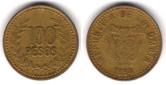 (285.1) Colombia. 1994. 100 Pesos (MBC)