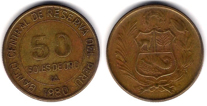 (273) Perú. 1980. 50 Soles de Oro (MBC)