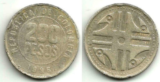 (287) Colombia. 1996. 200 Pesos (BC)