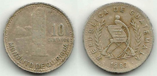 (277.4) Guatemala. 1983. 10 Centavos (BC)