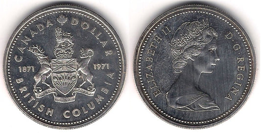 (80) Canadá. 1971. 1 Dollar (SC-) (Plata)