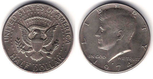 (202b) Estados Unidos de América. 1974(D). Half Dollar (MBC)