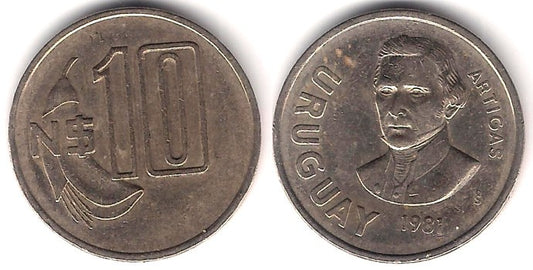 (79) Uruguay. 1981. 10 Nuevos Pesos (MBC)