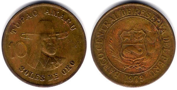 (272.2) Perú. 1979. 10 Soles de Oro (MBC)